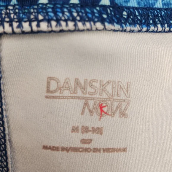Danskin Now Blue/Black Leggings Size Med - Picture 4 of 5
